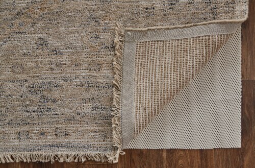Feizy Caldwell Vintage Space Dyed Wool Rug - Latte Tan/Beige Perspective: bottom