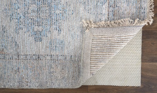 Feizy Rugs Caldwell Vintage Space Dyed Wool Area Rug - Natural Tan/Gray Perspective: bottom