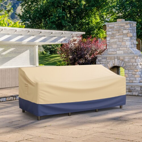 3Seater Patio Waterproof Sofa Cover Polyester Sofa Cover w/ Air Vents & Handles, 1 unit Kroger