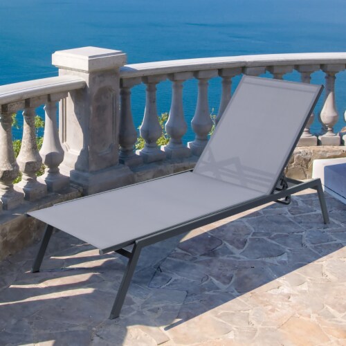 2PCS Patio 6-Position Adjustable Lounge Chair Outdoor
