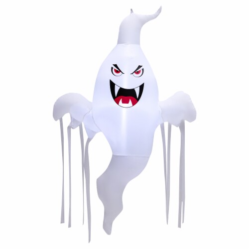Costway 5 FT Tall Halloween Inflatable Hanging Ghost Blow-up Yard Decoration w/LED Light Perspective: bottom