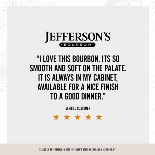 Jefferson's Kentucky Straight Bourbon Whiskey Perspective: bottom
