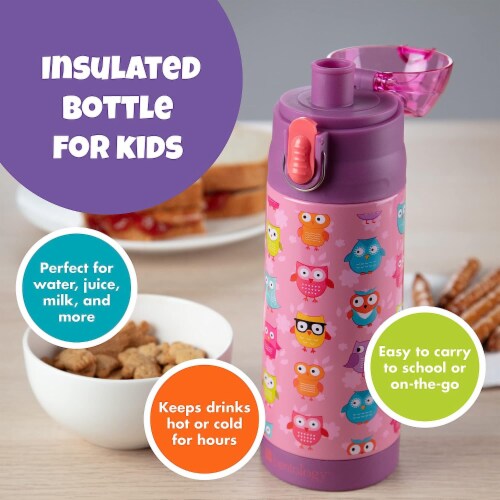 Bentology Kids Owl Lunch Bag Set Ice Pack Insulated Water Bottle Perfect for Holiday 1 unit Smith s Food and Drug
