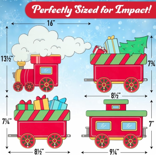 Metal christmas train set 2025