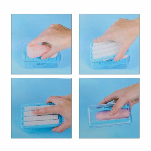 VOCOSTE Keep Soap Dry with Drain Multifunctional Soap Dish Soap Cleaning Storage Perspective: bottom