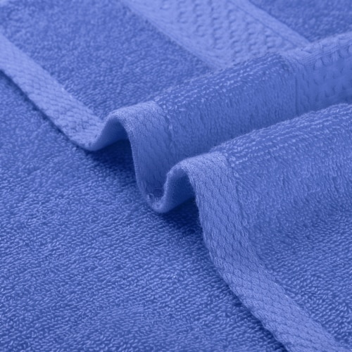 uxcell 2 Pack Cotton Solid Color Textured Hand Towels Perspective: bottom