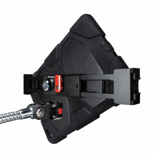 Quick-Release Security Gooseneck Car Mount for Tablets Perspective: bottom