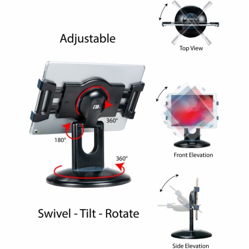 Quick-Connect Wall and Desk Mounting Kit for Tablets Perspective: bottom