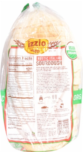 Izzio Artisan Bakery Rustic Italian Sourdough Bread Perspective: bottom
