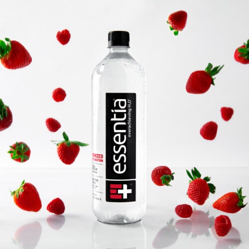 Essentia Bottled Water Ionized Alkaline Water Perspective: bottom