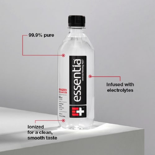 Essentia® Purified Bottled Water Perspective: bottom