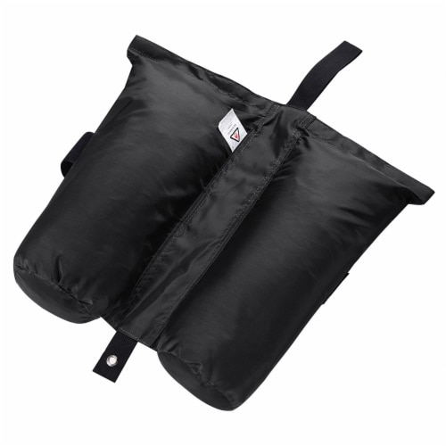 4 Pcs Weight Sand Bag Oxford with Grommet for Outdoor Easy Pop Up Canopy Tent Gazebo Black Perspective: bottom