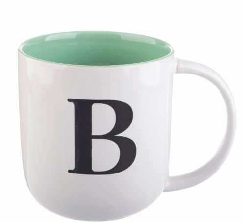 Pacific Market International ABC Monogram Barrel Mug - Assorted Perspective: bottom