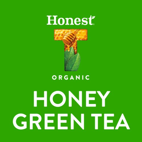 Honest Tea Organic Fair Trade Honey Green Tea Perspective: bottom