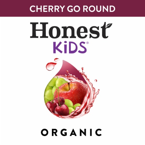 Honest Kids Cherry Go Round Organic Fruit Juice Perspective: bottom