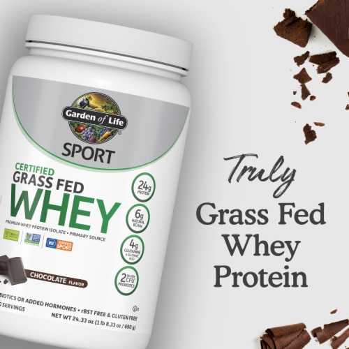 Garden Of Life® Sport Chocolate Chocolate Certified Grass Fed Whey Protein Powder Perspective: bottom