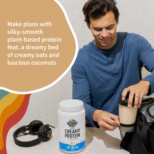 Garden of Life® Creamy Vanilla Oat Milk Protein Powder Perspective: bottom