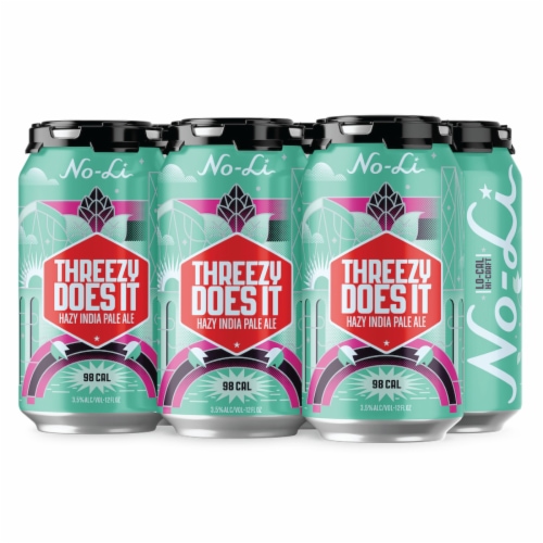 No-Li Threezy Does It Hazy IPA Craft Beer Perspective: bottom