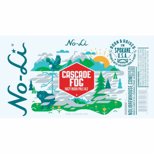 No-Li Cascade Fog Hazy IPA Perspective: bottom