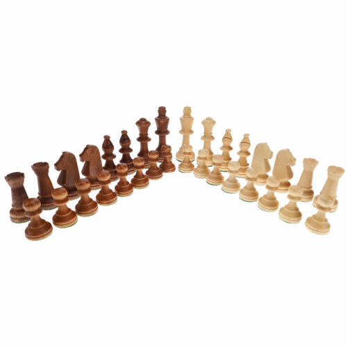 WE Games Wooden Traditional French Staunton Chessmen 3.75 inch king Perspective: bottom