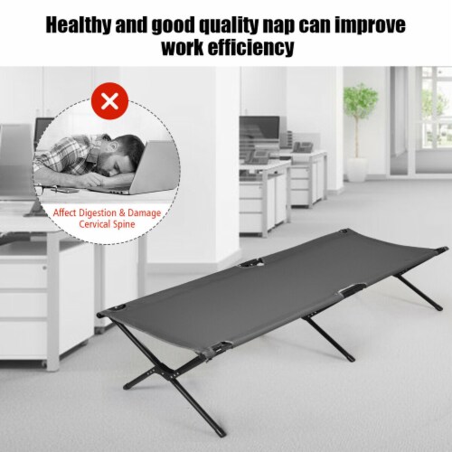 Folding Camping Cot Bed Heavy Duty for Adults Kids w Carrying
