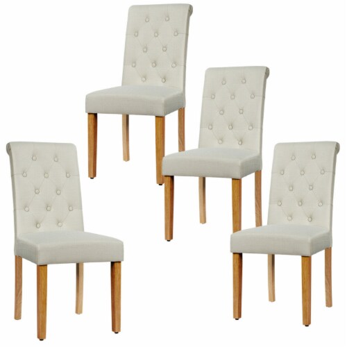 4pcs dining room chairs high back padded kitchen chairs deals
