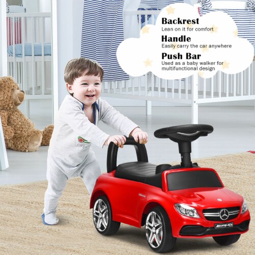 Mercedes sls ride on push best sale car