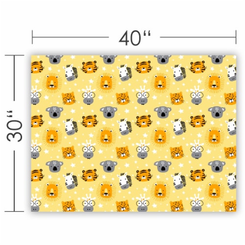 Plush Extra Soft Baby Blankets | 2-Pack of Large 30 x40  Multi-Purpose Blankets | Safari Perspective: bottom