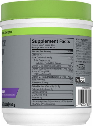 Fast Twitch® Grape Pre-Workout Supplement Powder by Gatorade® Perspective: bottom