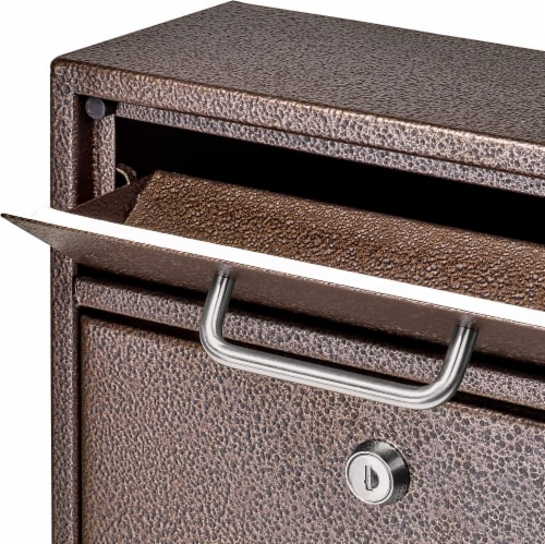 Epoch Design Locking Security Drop Box - Bronze Perspective: bottom