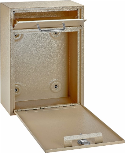 Epoch Design Locking Security Drop Box - Tan Perspective: bottom