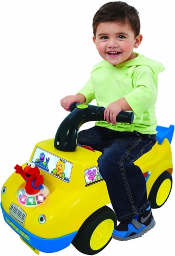Kiddieland 055095 Elmo s Fun Learning School Bus Toddler Kids Ride