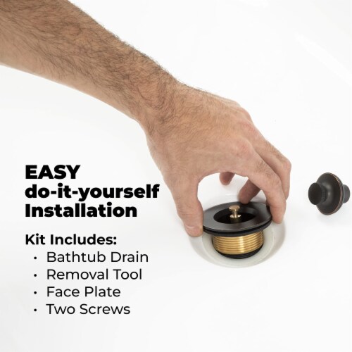 Mantra Enterprise WG-100 Tub Drain Conversion Kit, Oil Rubbed Bronze Perspective: bottom