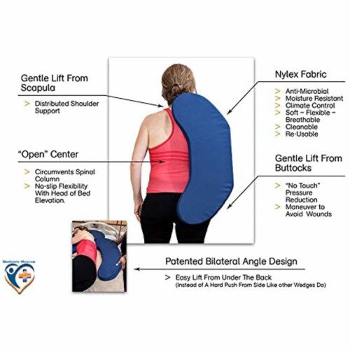 Bedsore Rescue Contoured Elevated Positioning Wedge Support Foam