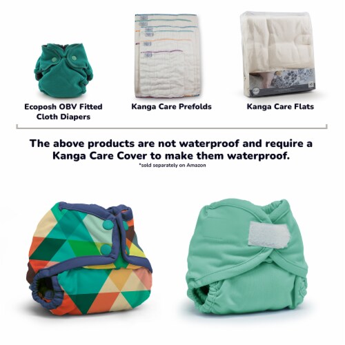Kanga Care Rumparooz Newborn Reusable Cloth Diaper Cover Snap | Peacock Perspective: bottom