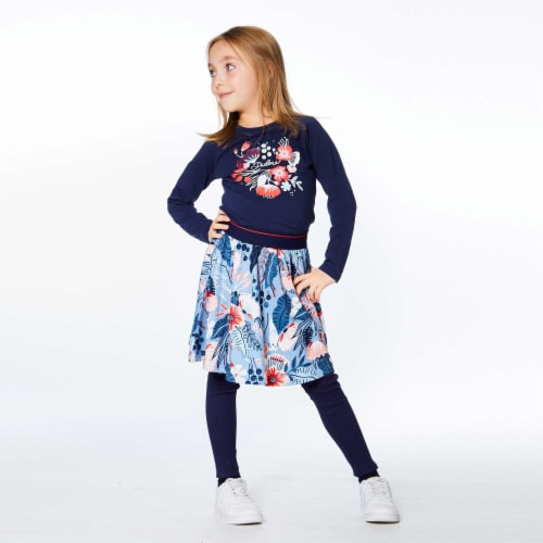 Printed Weasels Flared Skirt Perspective: bottom