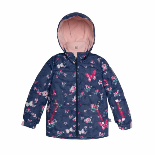 Two Piece Snowsuit With Butterflies Print Perspective: bottom