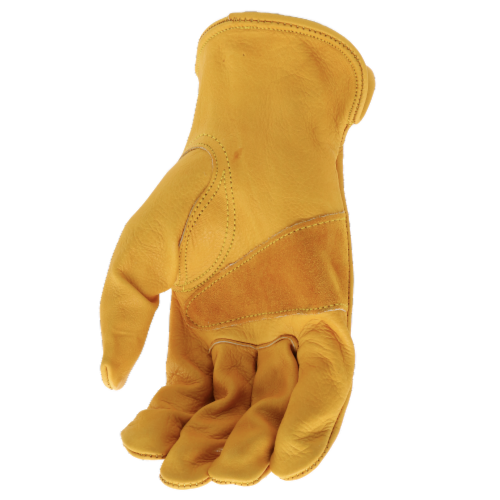 Boss Leather Grain Cowhide Work Gloves Perspective: bottom
