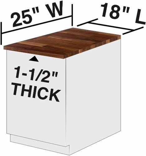 John Boos Blended Walnut Wood Kitchen Cutting Board Island Top Butcher Block Perspective: bottom