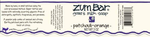 Zum Bar® Patchouli Orange Goat's Milk Soap Bar Perspective: bottom