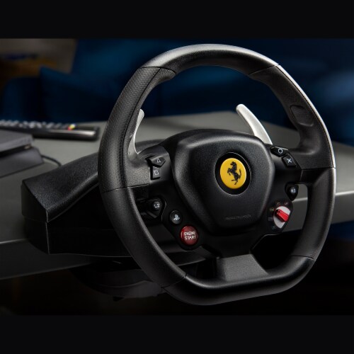 Thrustmaster T80 Ferrari 488 GTB Edition Racing Gaming Wheel for PS5, PS4, & PC Perspective: bottom
