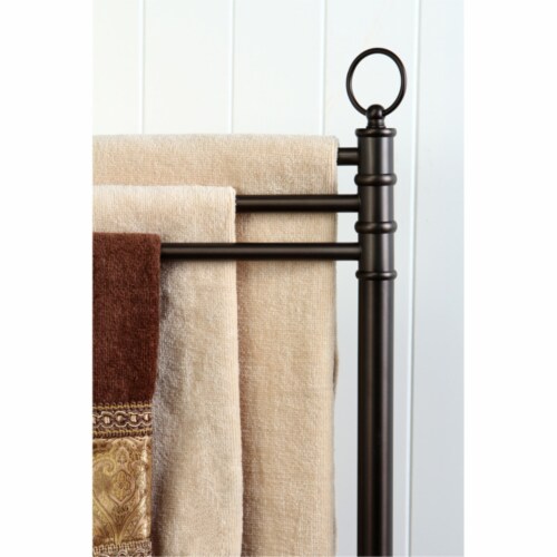 Kingston Brass CC2025 Vintage Pedestal Towel Bar, Oil Rubbed Bronze Perspective: bottom