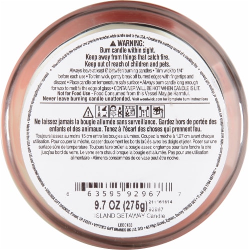 WoodWick® Trilogy Island Getaway Jar Candle Perspective: bottom