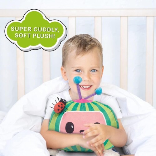 CoComelon Musical Sleep Soother Nursery Rhymes Plush Watermelon Toy WOW! Stuff Perspective: bottom
