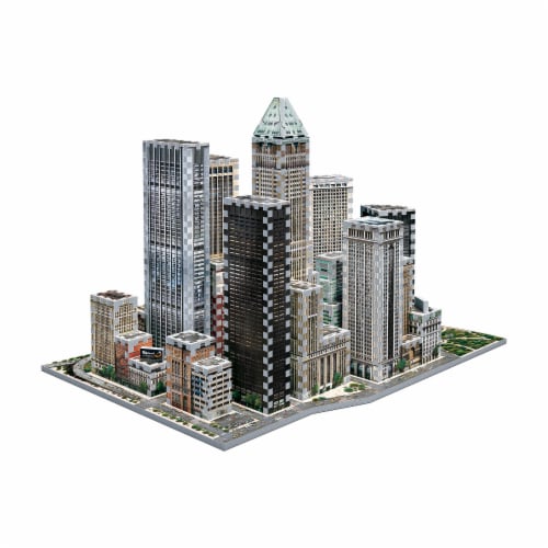 Wrebbit New York Collection Financial 3D Puzzle Perspective: bottom