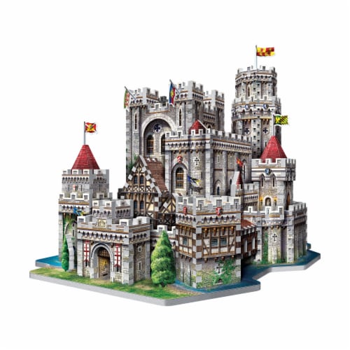 Wrebbit King Arthur Camelot 3D Puzzle Perspective: bottom