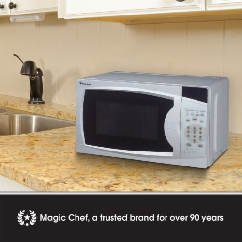 MAGIC CHEF 1000-Watt Countertop Microwave Oven - Silver, 1.1 cu ft - Kroger