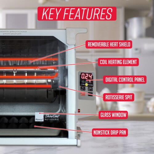 Ronco Platinum Edition Digital Showtime Rotisserie Perspective: bottom