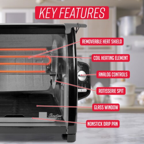 Ronco 5500 Series Rotisserie Oven - Black Perspective: bottom