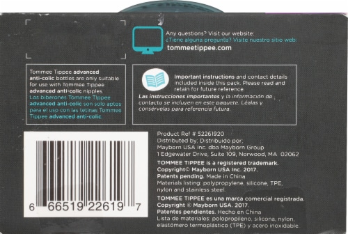 Tommee Tippee Advanced Anti-Colic Bottle Perspective: bottom